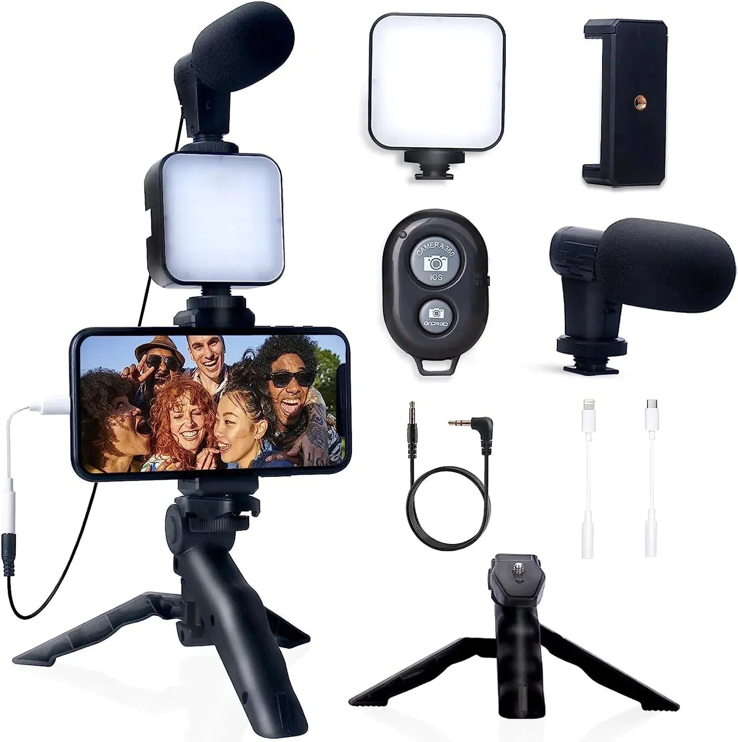 Smartphone Vlogging Kit With Tripod