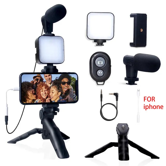 Smartphone Vlogging Kit With Tripod